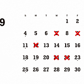 【REIKA】  9月のお休みのお知らせ