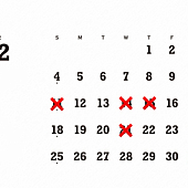 【REIKA】12月のお休みのご案内