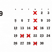 REIKA 今月のお休みのご案内