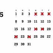 REIKA  5月のお休みのご案内