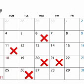 齋藤 7月の休日のお知らせ