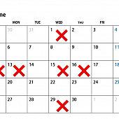 齋藤 6月の休日のご案内