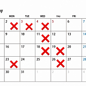 齋藤 5月の休日のお知らせ