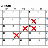 齋藤 12月の休日のお知らせ